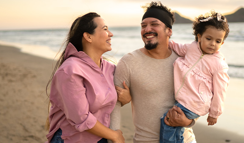 photo: Family on the beach